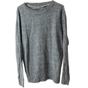 Tommy Bahama 100% Linen XL Open Knit Blue Tunic Sweater Top Preppy Casual